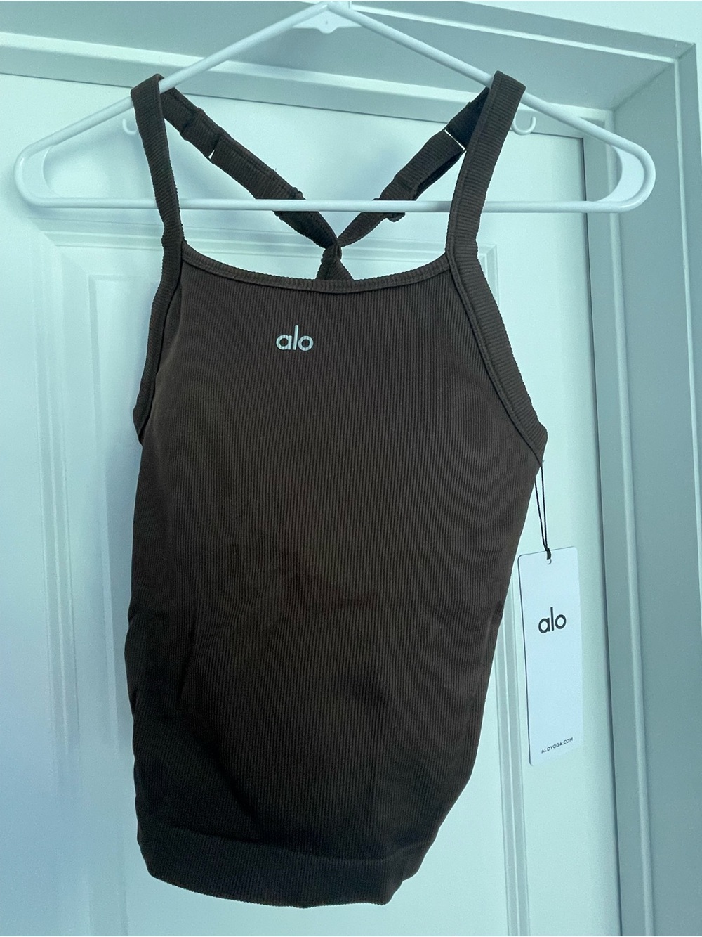 ALO Seamless Ribbed Favorite Full Length Bra Tank